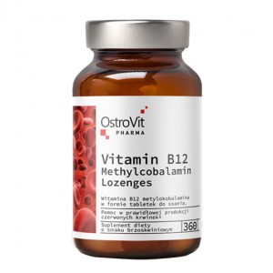 OstroVit VITAMIN B12 METHYLCOBALOMIN 360 tabs peach