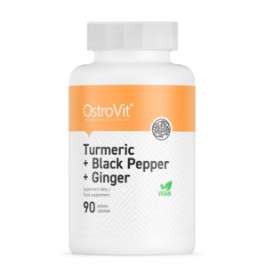 OstroVit TURMERIC + BLACK PEPPER + GINGER 90 tabs