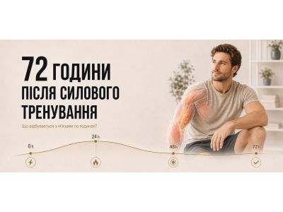 72 години після силового тренування: що насправді відбувається з м’язами по годинах?