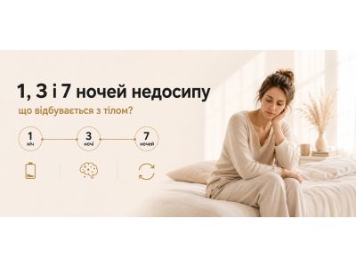 Що відбувається з тілом після однієї, трьох і семи ночей недосипу?