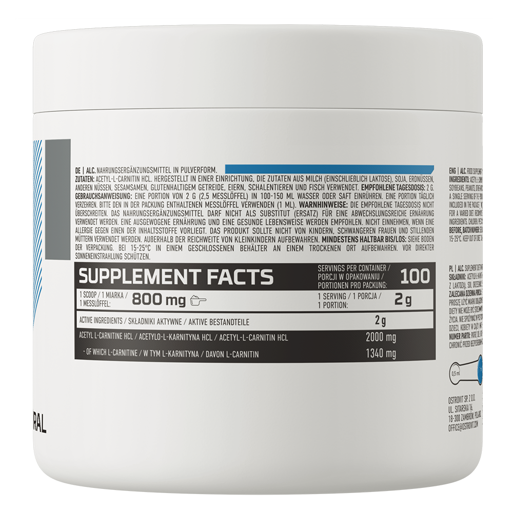 OstroVit Acetyl L-Carnitine 200 g натуральний