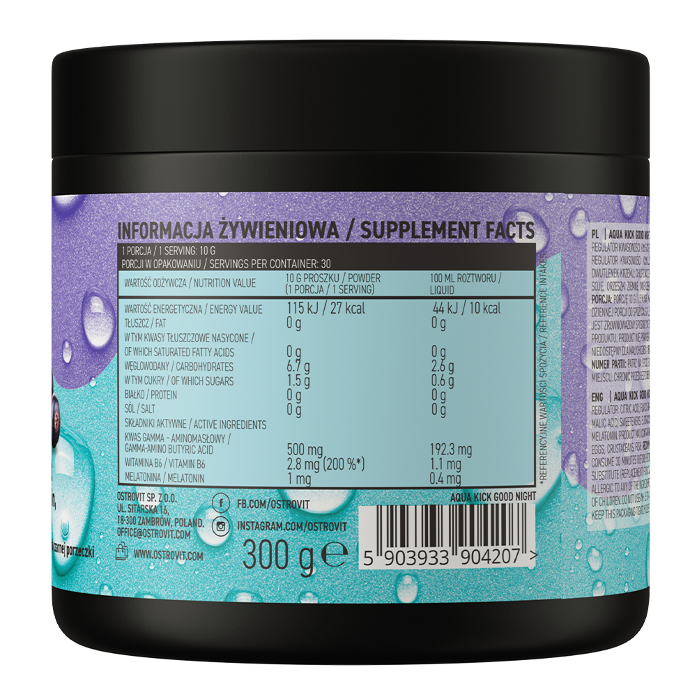 OstroVit Aqua Kick Good Night 300 g чорна смородина