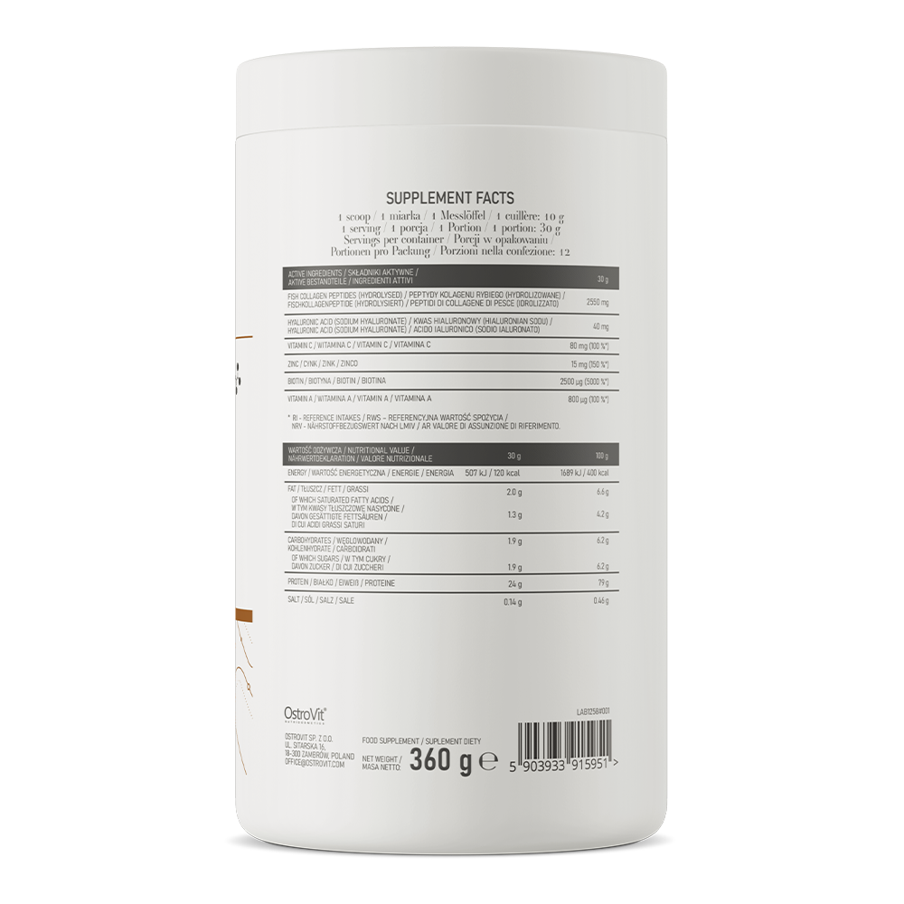 OstroVit Beauty Blend Hair & Skin 360 g французька ваніль