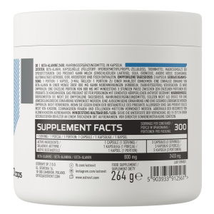 OstroVit Beta-Alanine 2400 mg 300 caps
