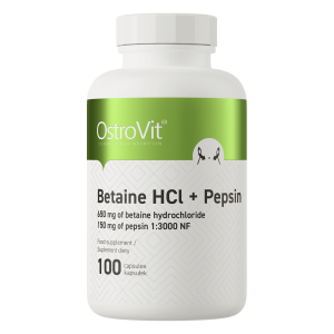 OstroVit Betaine HCl + Pepsin 100 caps