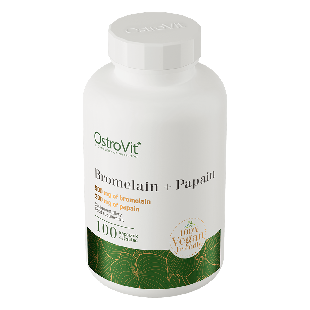 OstroVit Bromelain + Papain Vege 100 caps