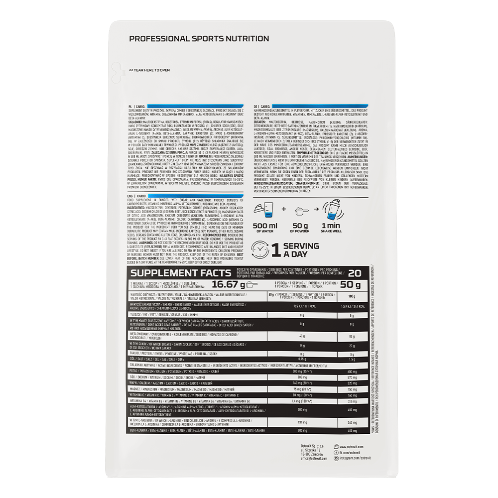 OstroVit Carbo 1000 g