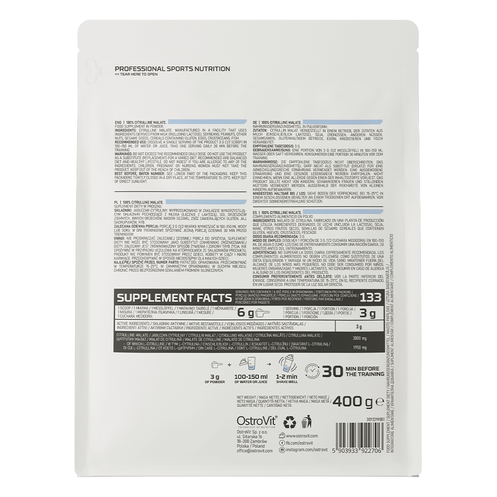 OstroVit Citrulline Malate 400 g