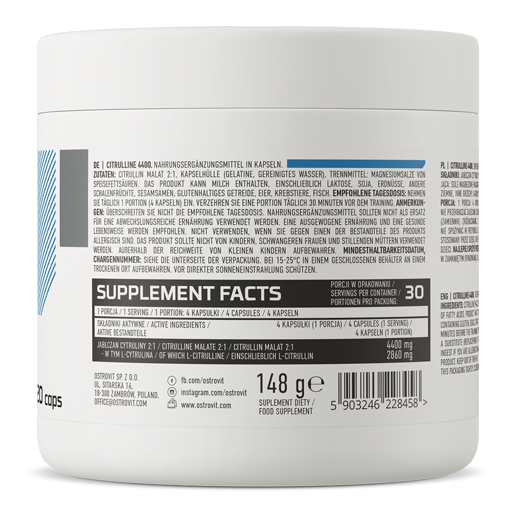 OstroVit Citrulline 4400 mg 120 caps