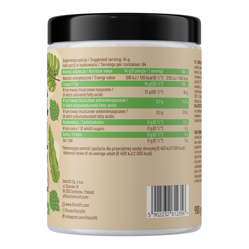 OstroVit Coconut Oil Virgin 900 g