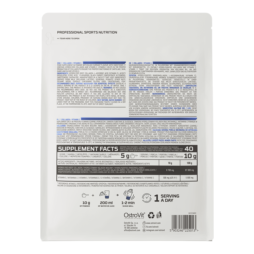 OstroVit Collagen + Vitamin C 400 g