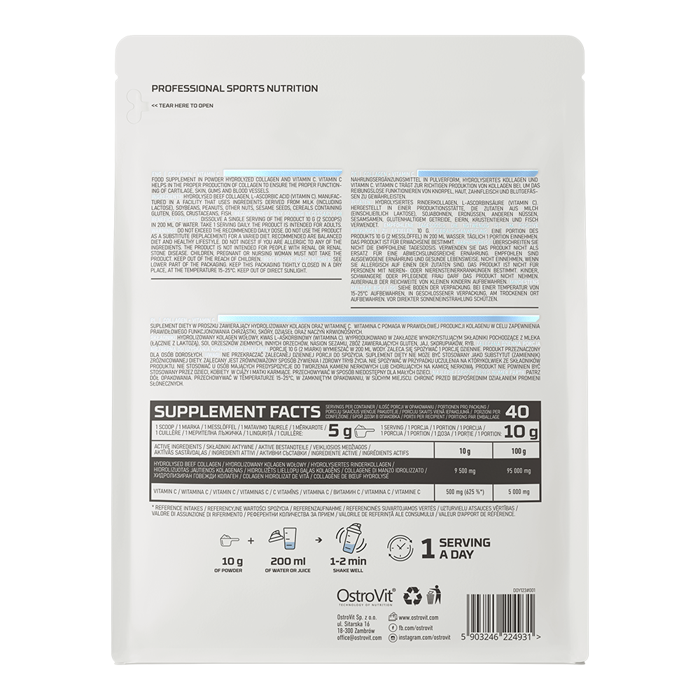 OstroVit Collagen + Vitamin C 400 g
