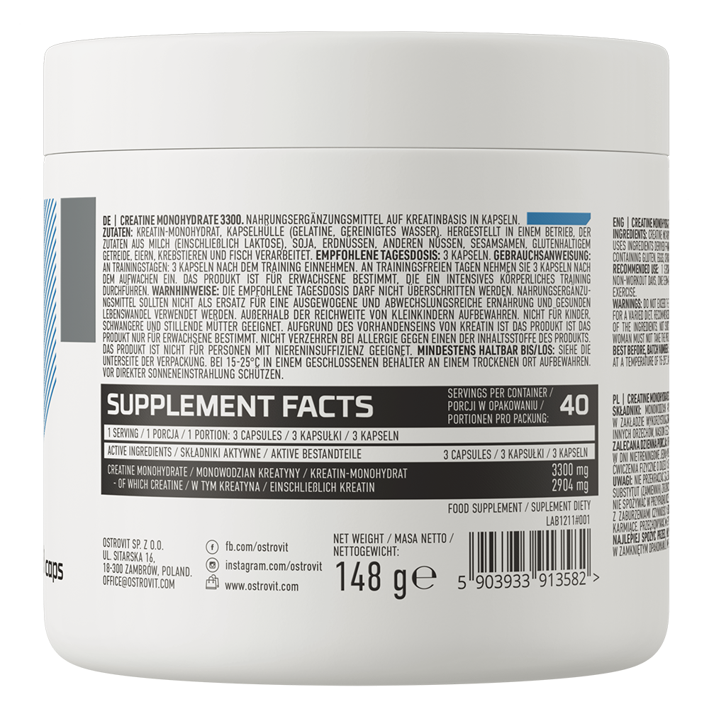 OstroVit Creatine 3300 mg 120 caps