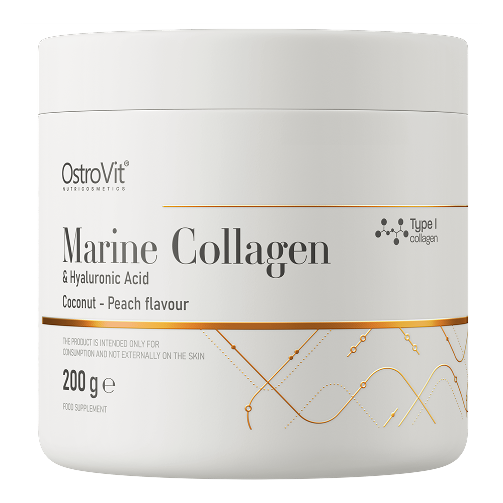 OstroVit Collagen Marine + Hyaluronic Acid 200 g кокос і персик