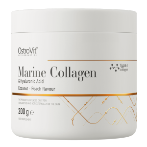 OstroVit Collagen Marine + Hyaluronic Acid 200 g кокос і персик