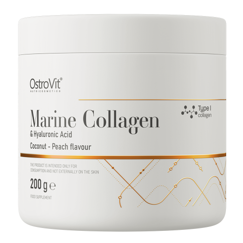 OstroVit Collagen Marine + Hyaluronic Acid 200 g кокос і персик