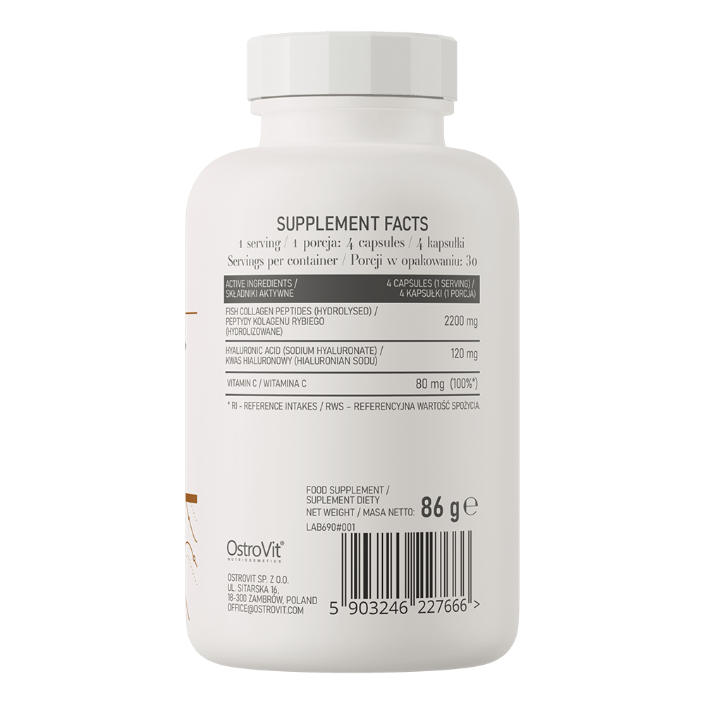 OstroVit Collagen Marine + Hyaluronic Acid + Vitamin C 120 caps