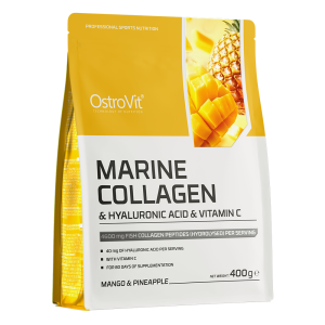 OstroVit Collagen Marine + Hyaluronic Acid + Vitamin C 400 g манго з ананасом