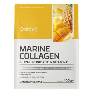 OstroVit Collagen Marine + Hyaluronic Acid + Vitamin C 400 g манго з ананасом