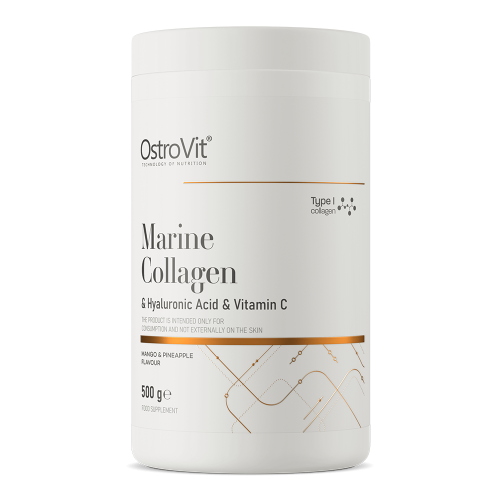 OstroVit Collagen Marine + Hyaluronic Acid + Vitamin C 500 g манго з ананасом