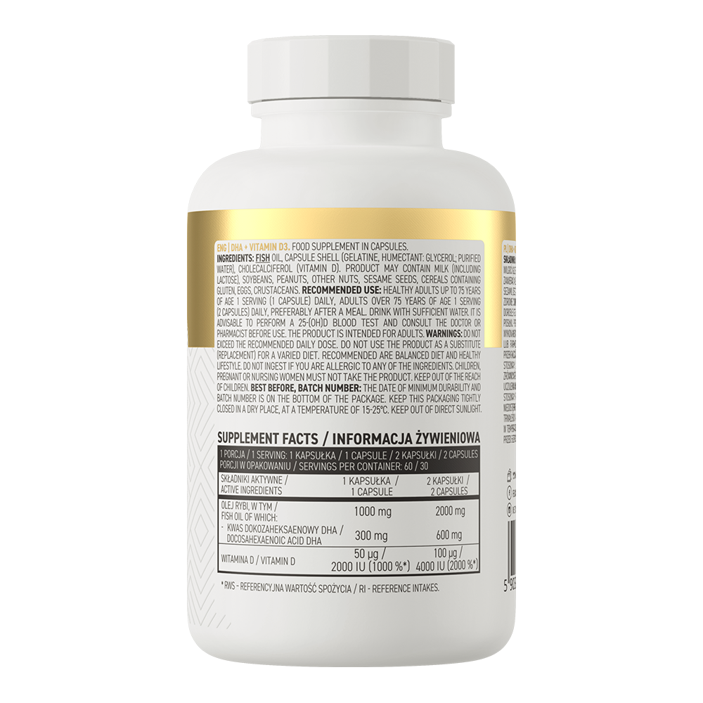 OstroVit DHA + Vitamin D3 60 caps
