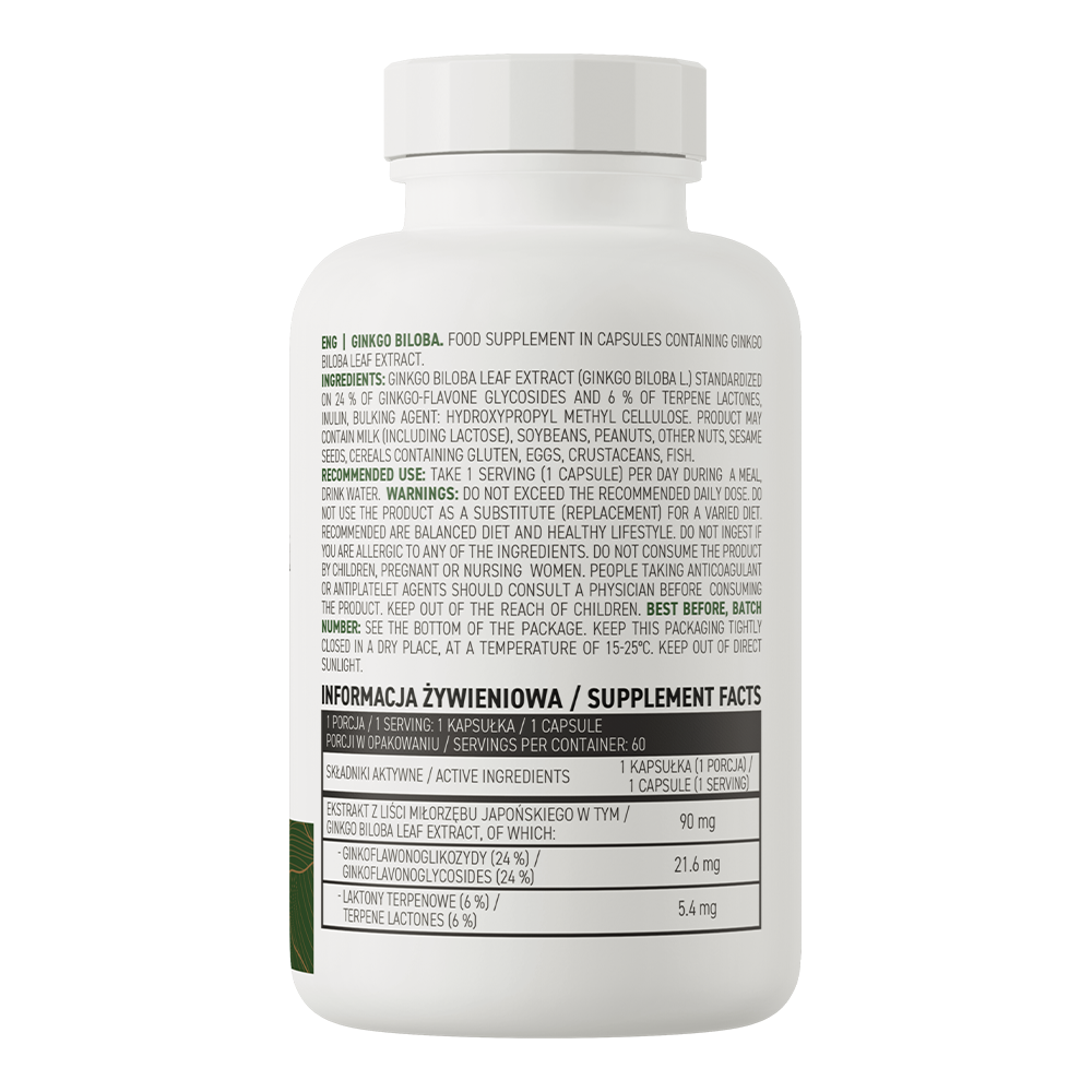 OstroVit Ginkgo Biloba Vege 60 caps