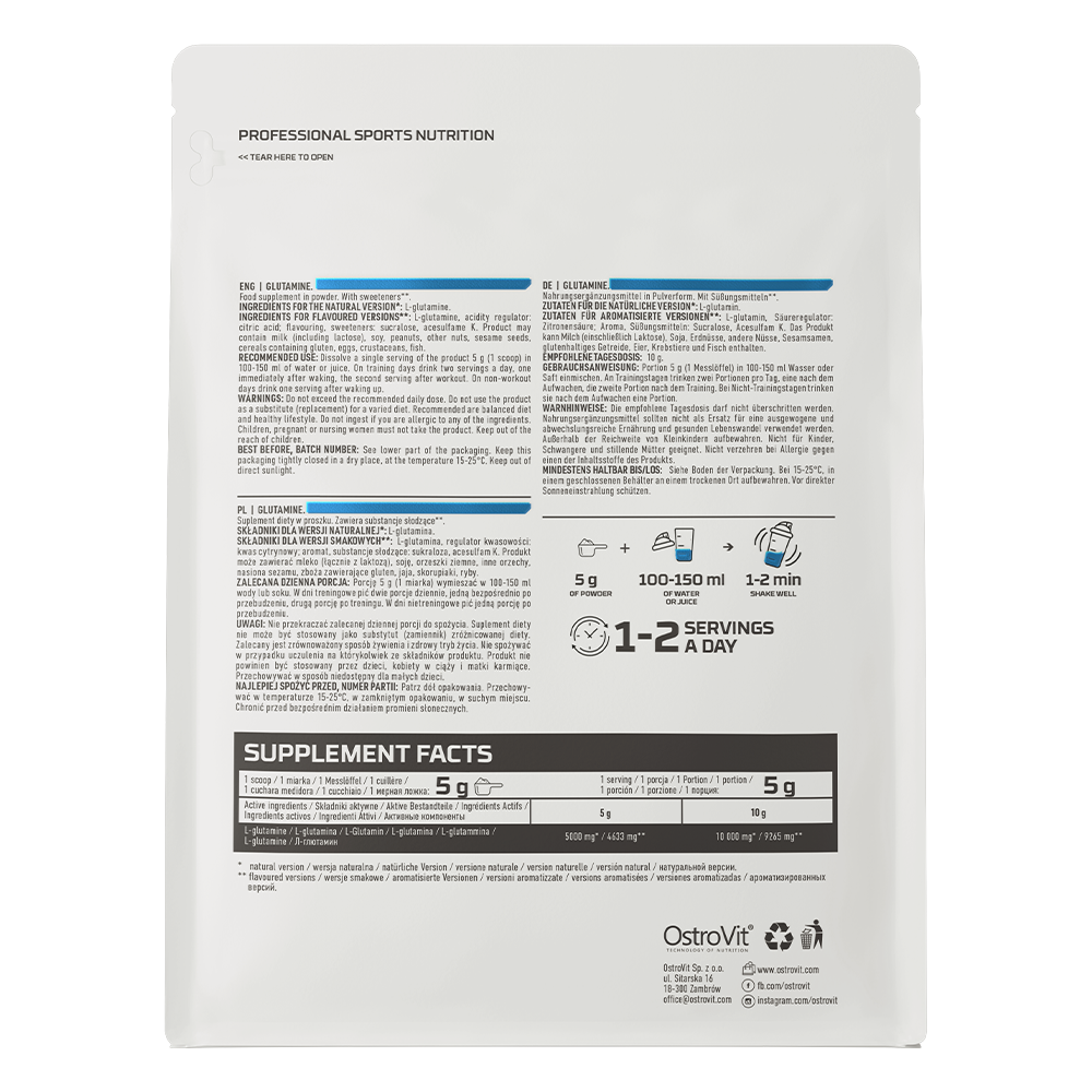 OstroVit Glutamine 500 g