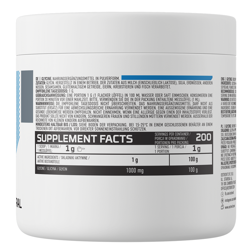 OstroVit Glycine 200 g натуральний