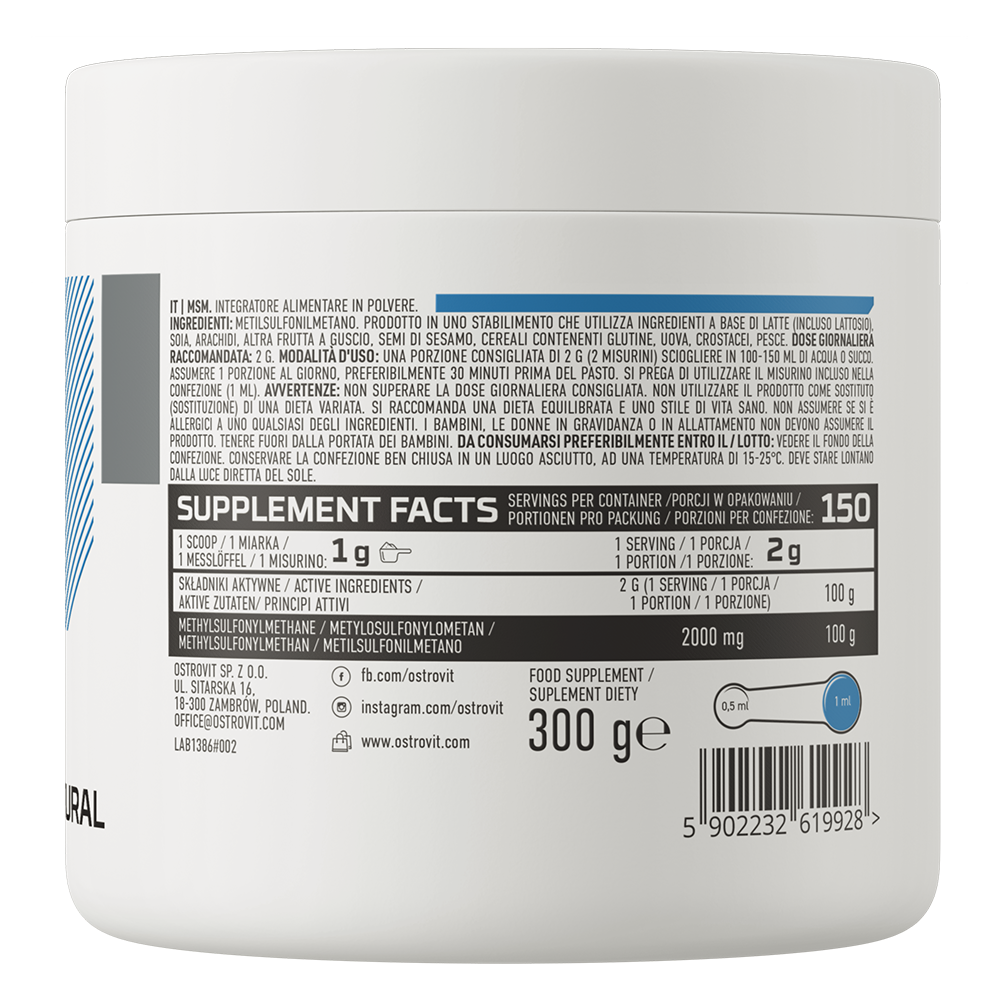 OstroVit MSM 300g натуральний