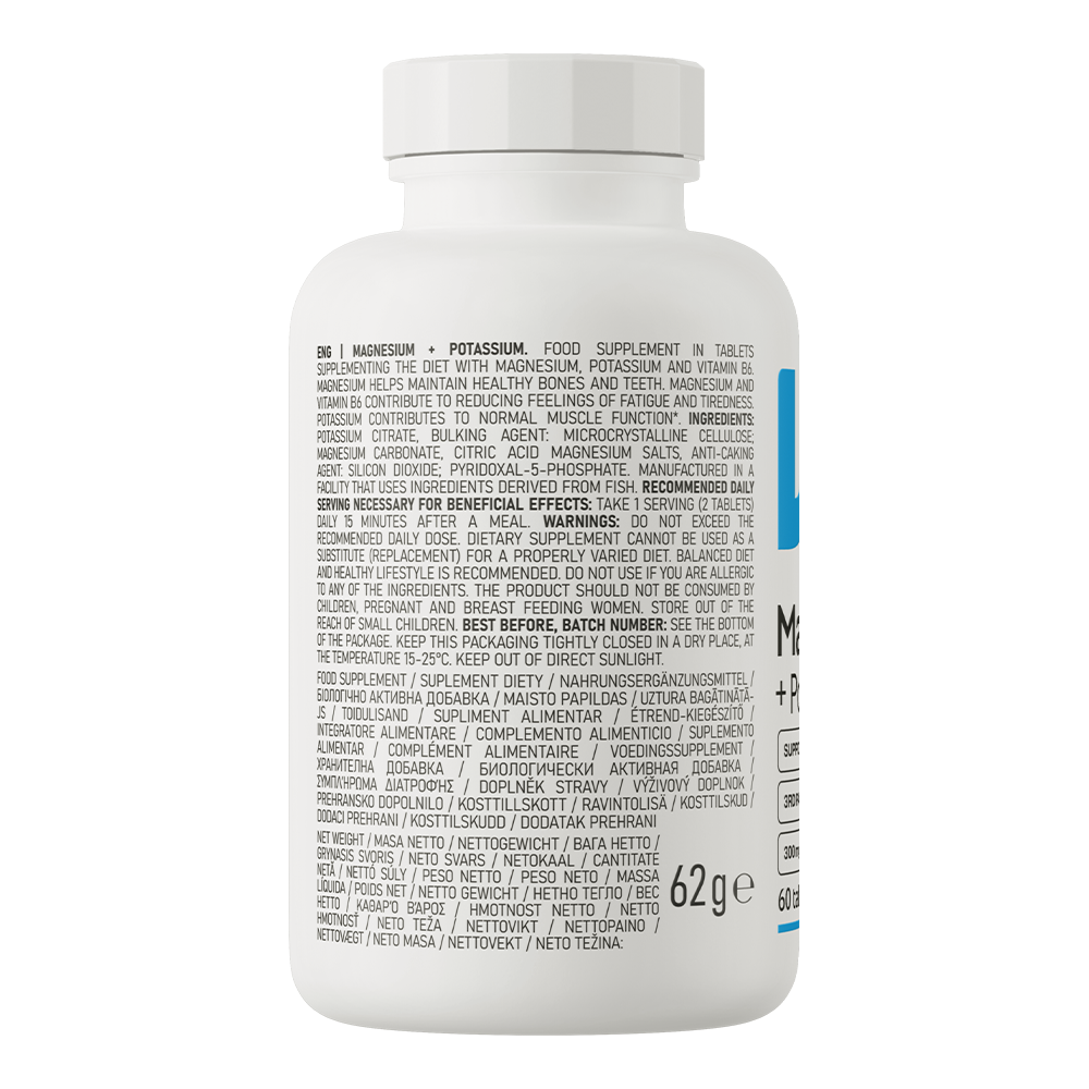   OstroVit Magnesium + Potassium 60 tabs