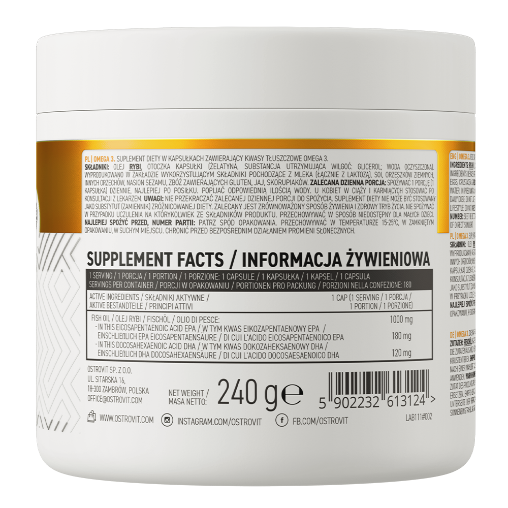 OstroVit Omega 3 180 caps