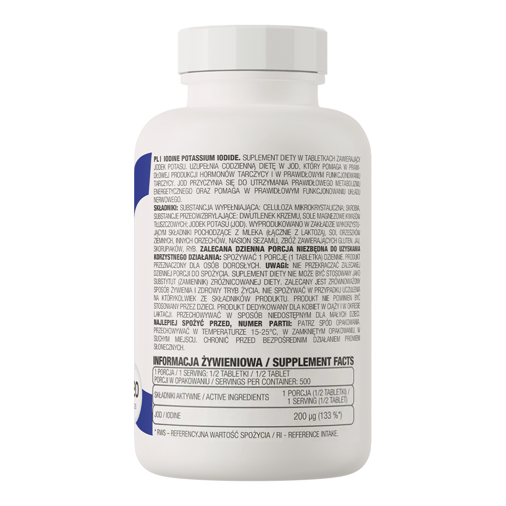 OstroVit Potassium IODINE Iodide 200 μg 250 tabs