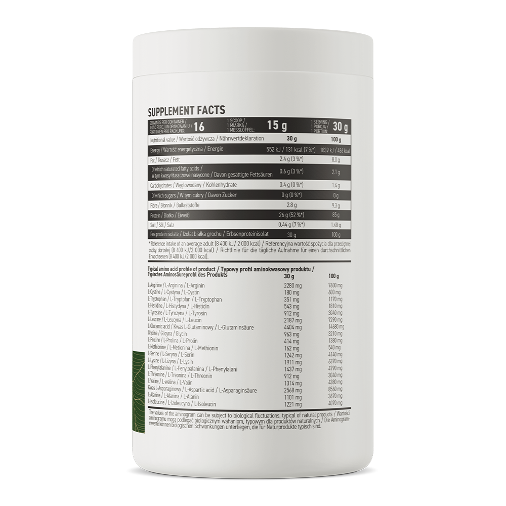 OstroVit Pea Protein Isolate 480 g натуральний