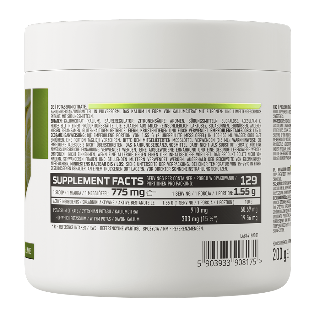 OstroVit Potassium Citrate 200 g лимон-лайм