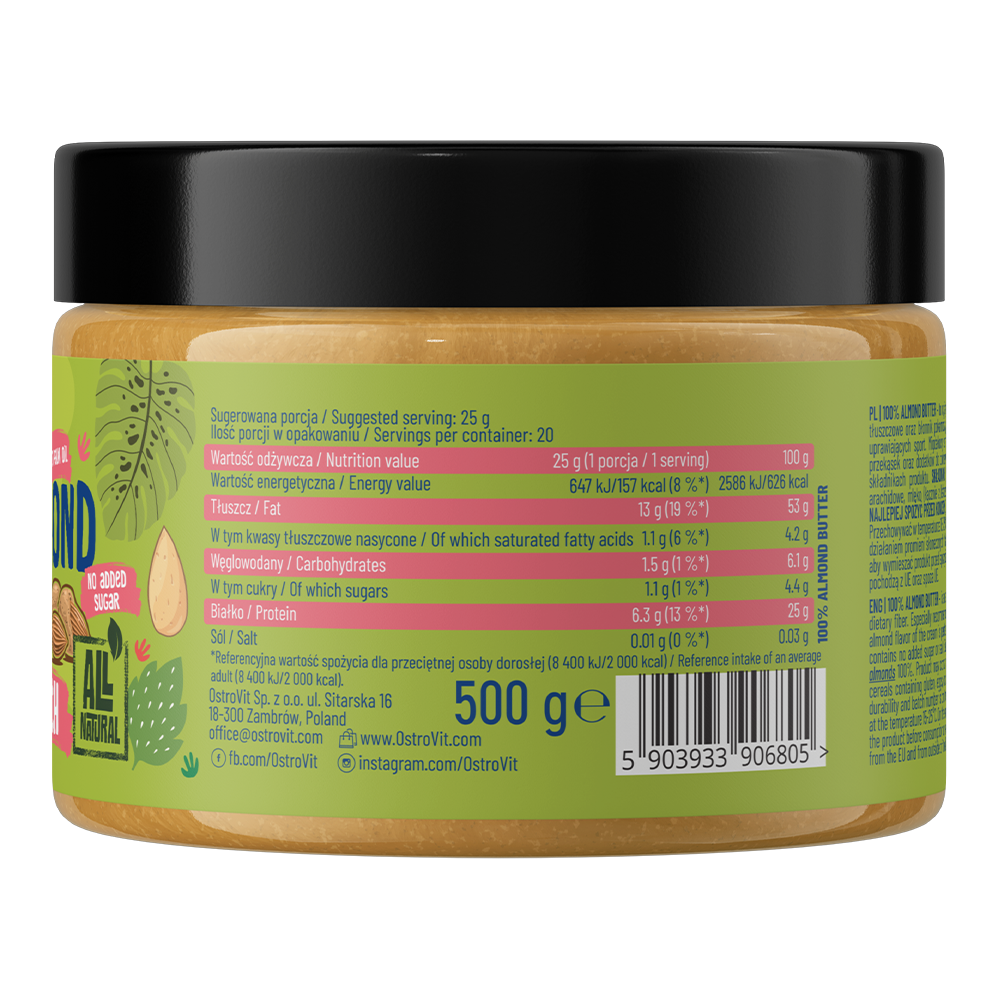 OstroVit Almond Butter 100% 500 g