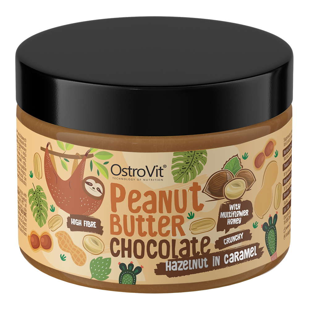 OstroVit Peanut Butter Chocolate + Caramelized Hazelnuts 500 g