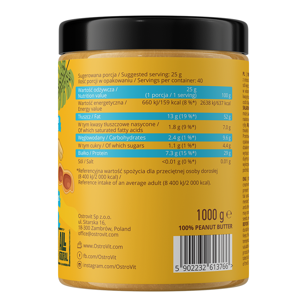 OstroVit Peanut Butter 100% 1000 g