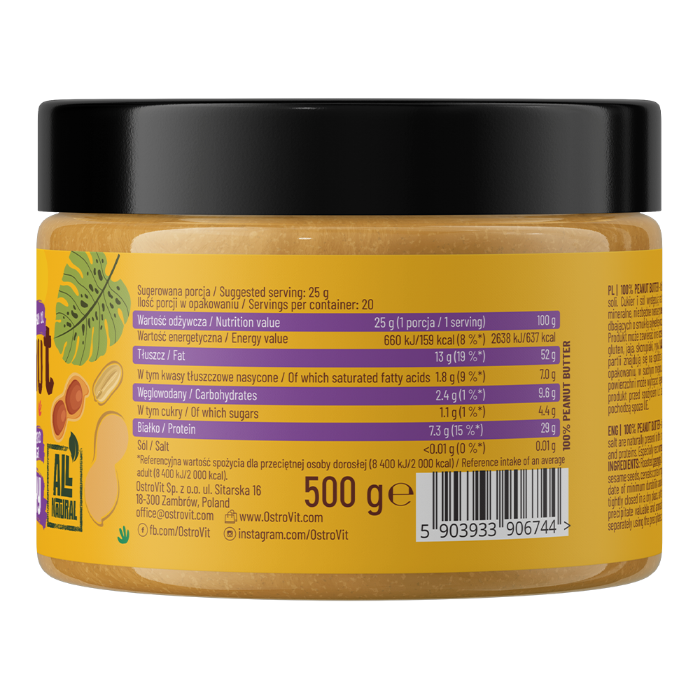 OstroVit Peanut Butter 100% 500 g