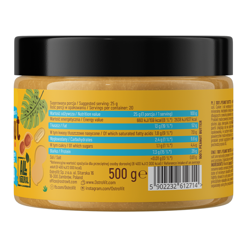 OstroVit Peanut Butter 100% 500 g