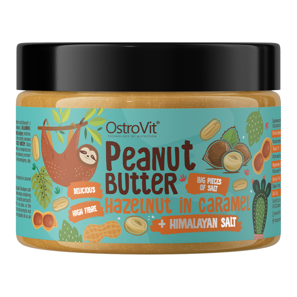 OstroVit Peanut Butter + Hazelnut in Caramel + Himalayan Salt 500 g