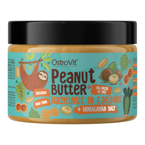 OstroVit Peanut Butter + Hazelnut in Caramel + Himalayan Salt 500 g