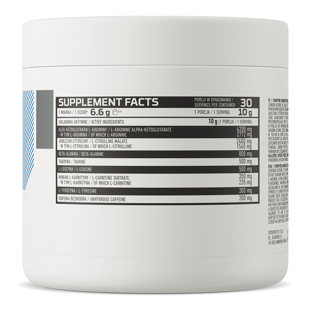 OstroVit PUMP Pre-Workout Formula 300 g