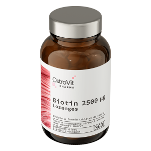 OstroVit Pharma Biotin 2500 μg lozenges 360 tabs полуниця