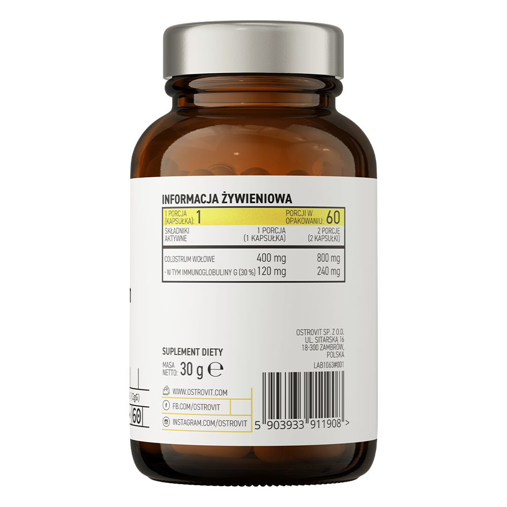OstroVit Pharma Colostrum Beef 60 caps