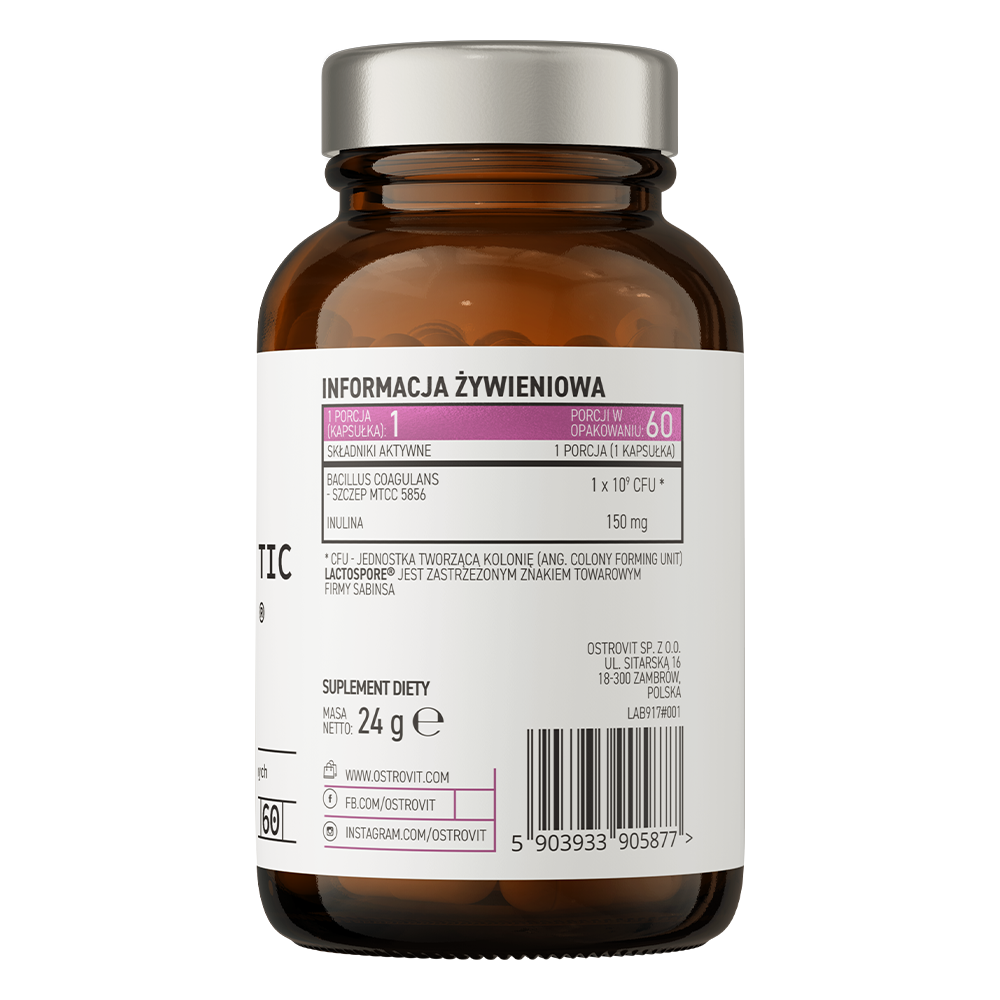 OstroVit Pharma PRO-60 BIOTIC LactoSpore® 60 caps