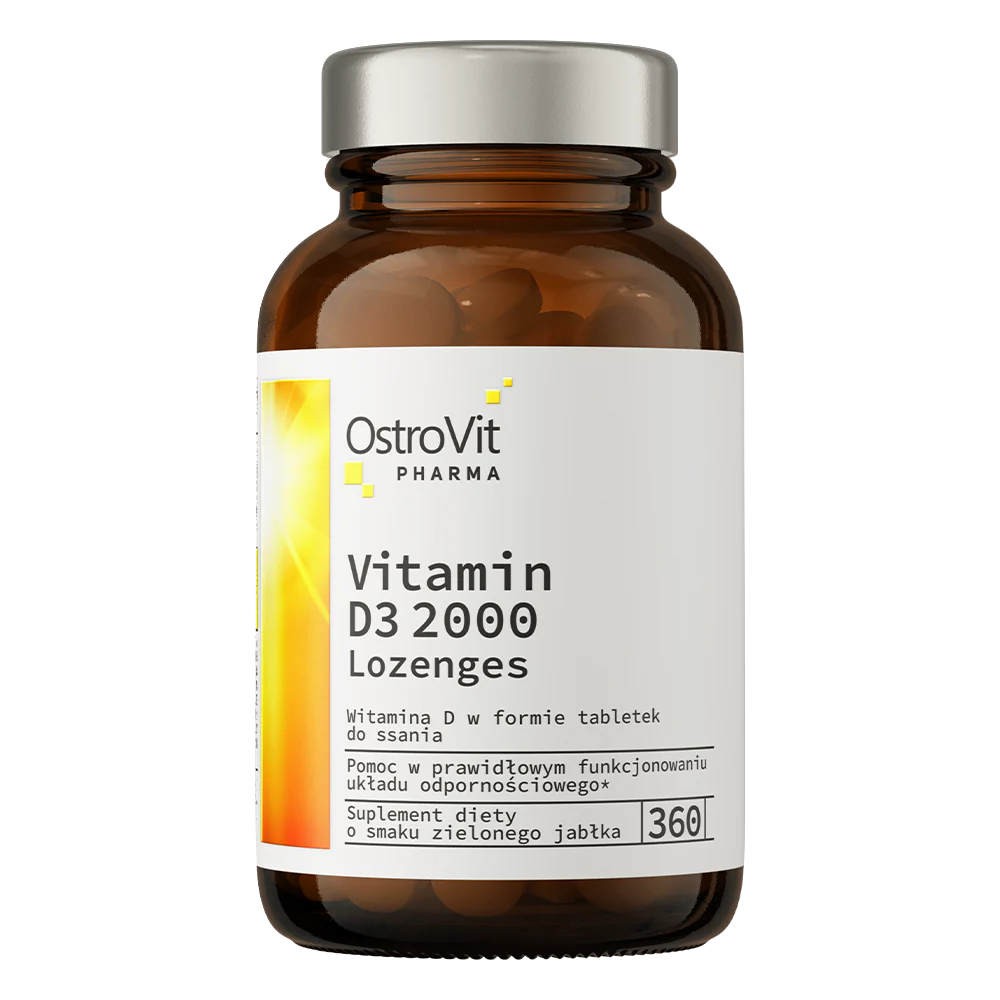 OstroVit Pharma Vitamin D3 2000 IU lozenges 360 tabs зелене яблуко