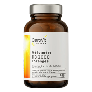 OstroVit Pharma Vitamin D3 2000 IU lozenges 360 tabs зелене яблуко