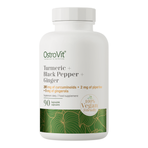 OstroVit Turmeric (Curcumin) + Black Pepper + Ginger Vege 90 caps