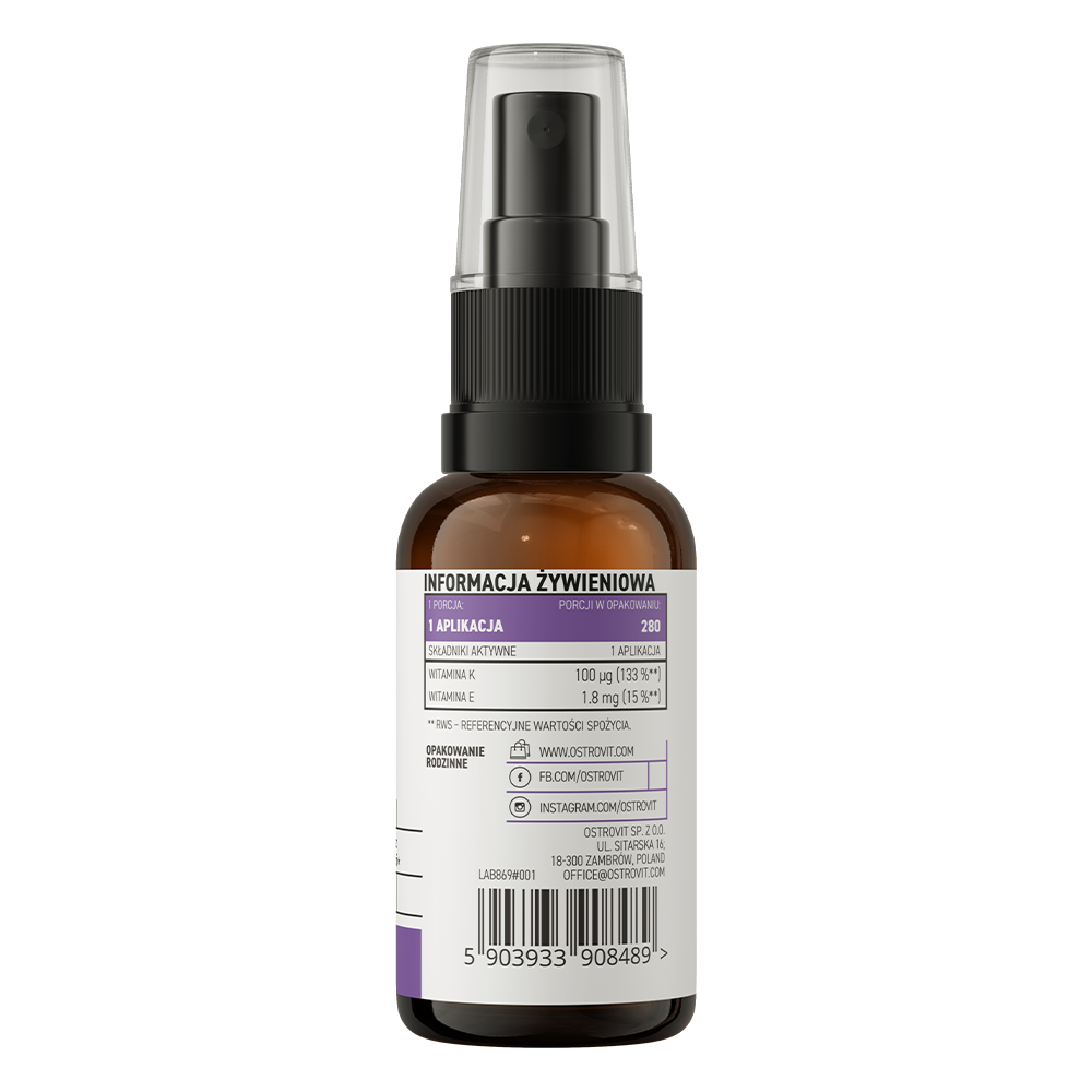 OstroVit Pharma Vitamin K2 MK-7 spray 30 ml