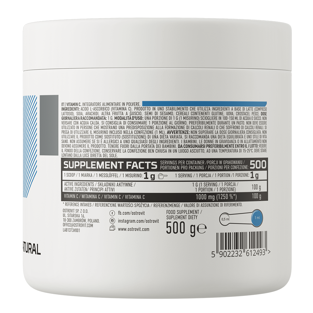 OstroVit Vitamin C 500 g натуральний